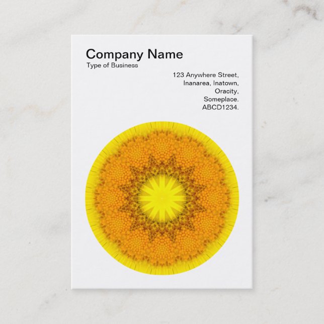 Tarjeta De Visita Mandala Motif 019 (Anverso)