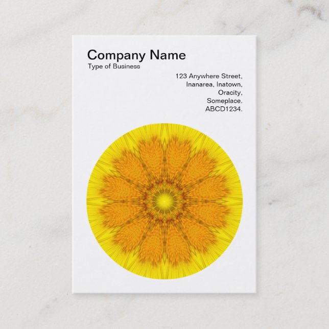 Tarjeta De Visita Mandala Motif 020 (Anverso)