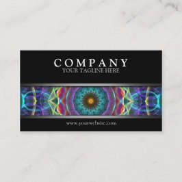 Tarjeta De Visita Mandala multicolora moderna