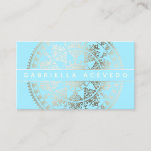 Tarjeta De Visita Mandala solar elegante Businesscards - color de