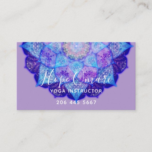 Tarjeta De Visita Mandalas de Intuición (Anverso)