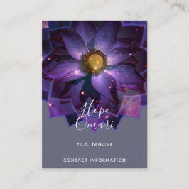 Tarjeta De Visita Mandalas Flor de Loto Místico | Nueva Era