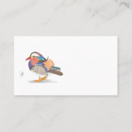 TARJETA DE VISITA MANDARIN DUCK