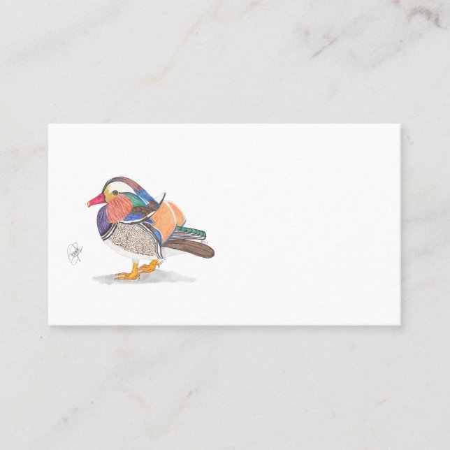 TARJETA DE VISITA MANDARIN DUCK (Anverso)