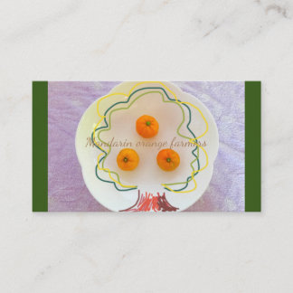 Tarjeta De Visita Mandarin orange farmers 自然体