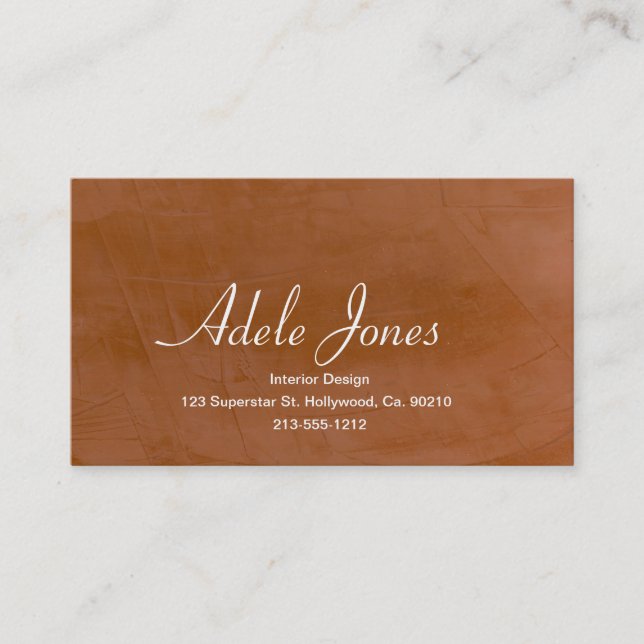 Tarjeta De Visita Mandarina (Anverso)