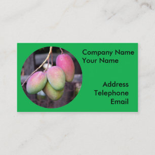 Tarjeta De Visita Mangos frescos y fruta tropical