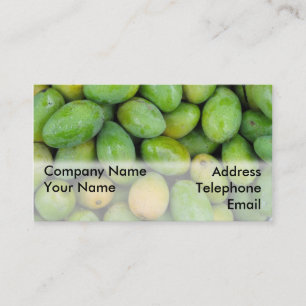 Tarjeta De Visita Mangos verdes frescos