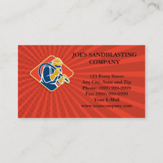 Tarjeta De Visita Manguera del chorreo de arena de la chorreadora de