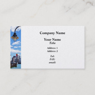 Tarjeta De Visita Manhattan NY - Panorama desde Liberty State Park