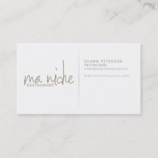 Tarjeta De Visita Maniche - Shawn