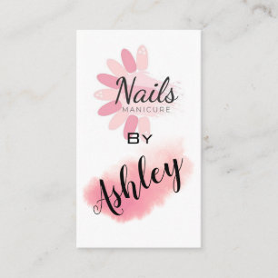 Tarjeta De Visita Manicura de las uñas