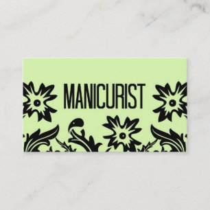 Tarjeta de visita Manicurista Flower