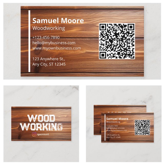 Tarjeta De Visita Manillar de serrería profesional de madera (Woodworking Professional Sawmill Handymen Business Card
)