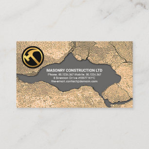 Tarjeta De Visita Manipulador de construcción de ladrillo de masone