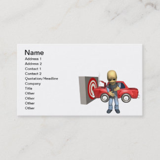 Tarjeta De Visita Maniquí de la prueba del desplome