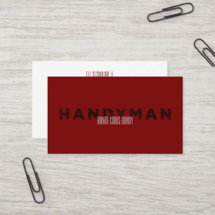 Tarjeta De Visita Manitas [Estilo de letra de imprenta]