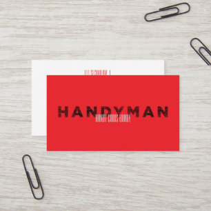 Tarjeta De Visita Manitas [Estilo de letra de imprenta]