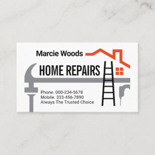 Tarjeta De Visita Manitas Martillo Reparación Hogar Arregla