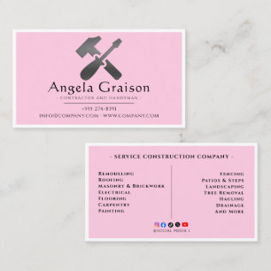 Tarjeta De Visita Manitas Profesional Hogar Moderno