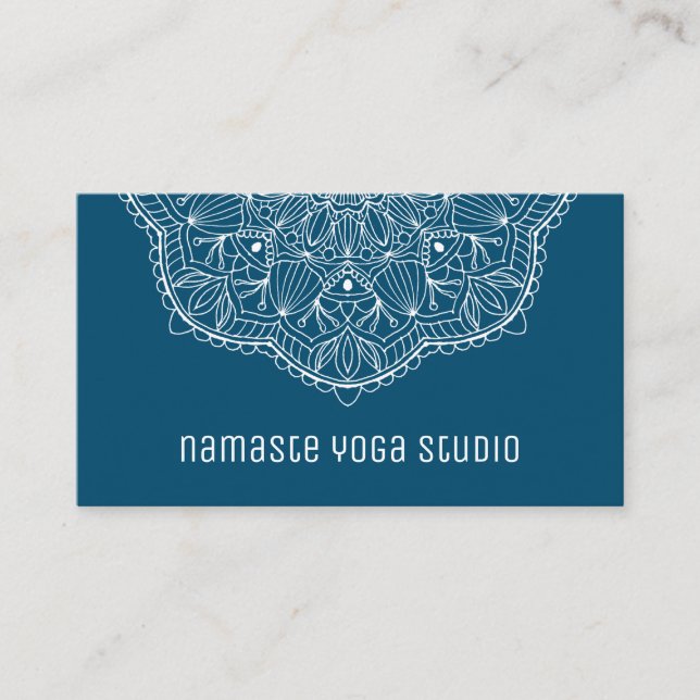 Tarjeta De Visita Mano Verde azulada simple y elegante dibujada Mand (Anverso)