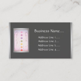 Tarjeta De Visita Manos curativas de plata Holistic Design