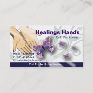 Tarjeta De Visita Manos curativas - negocio Card-1