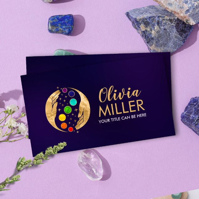 Tarjeta De Visita Manos de curación de energía - Chakras (Subido por el creador)