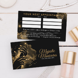 Tarjeta De Visita Manos de manicura - ilustracion de arte de línea -