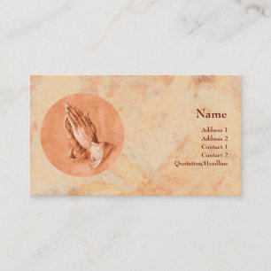Tarjeta De Visita Manos de rogación