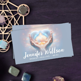 Tarjeta De Visita Manos Sanadoras - Curación Energética - Reiki