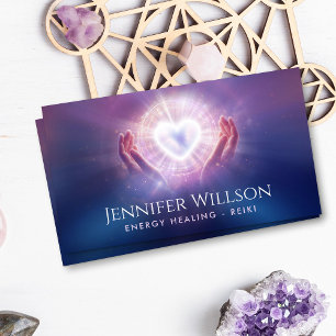 Tarjeta De Visita Manos Sanadoras - Sanación Energética - Reiki