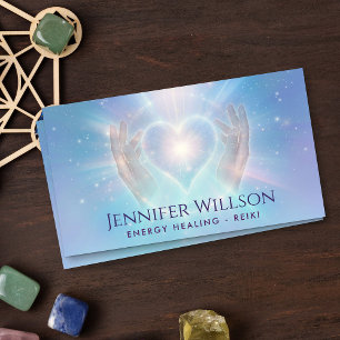 Tarjeta De Visita Manos Sanadoras - Sanación Energética - Reiki