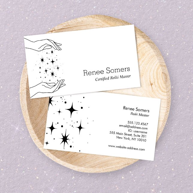 Tarjeta De Visita Manos sanas de la energía del cuerpo (Subido por el creador)