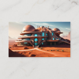 Tarjeta De Visita Mansión de Planeta Rojo - Villa del desierto Futur