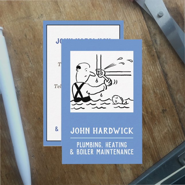 Tarjeta De Visita Mantenimiento de fontanería, calefacción y caldera (Subido por el creador)