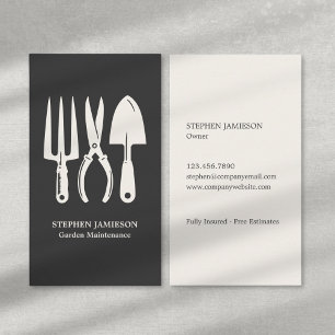 Tarjeta De Visita Mantenimiento de jardín moderno cuidado de césped 