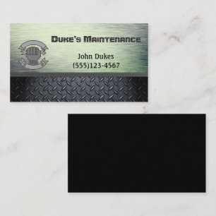 Tarjeta De Visita Mantenimiento de la placa de diamante Metalizado H