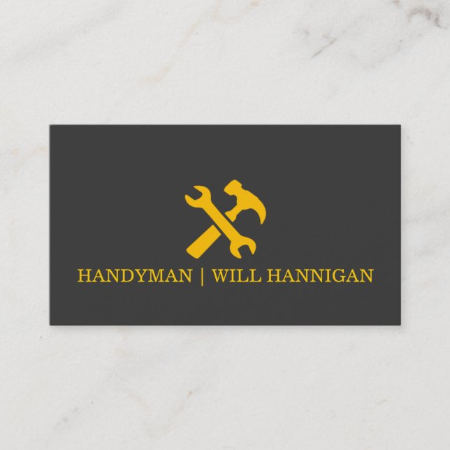 Tarjeta De Visita Mantenimiento de la reparación de la instalación d (Anverso)