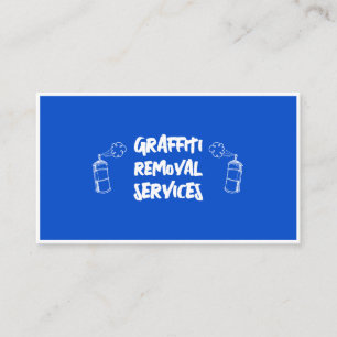 Tarjeta De Visita Mantenimiento de Servicios de Eliminación de Grafi