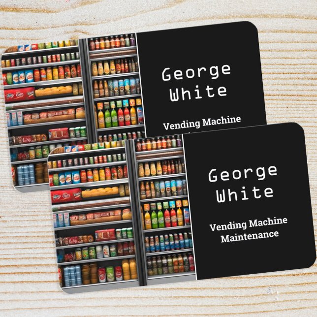 Tarjeta De Visita Mantenimiento de vendedoras (Vending Services Visiting Cards)
