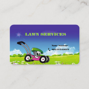 Tarjeta De Visita mantenimiento del césped