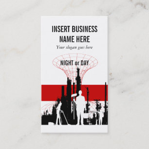 Tarjeta De Visita Mantenimiento industrial del servicio de la