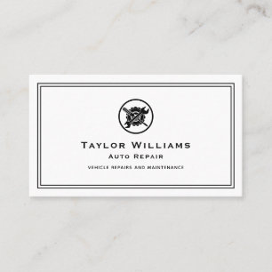 Tarjeta De Visita Mantenimiento mecánico del coche Reparación automá