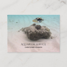 Tarjeta De Visita Mantenimiento tropical del servicio del acuario de