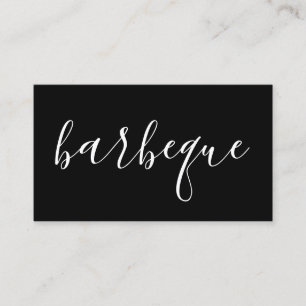 Tarjeta De Visita manuscrito de barbacoa