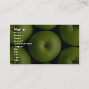 Tarjeta De Visita Manzanas del granny smith