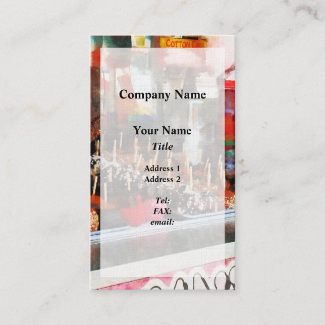 Tarjeta De Visita Manzanas dulces (Anverso)