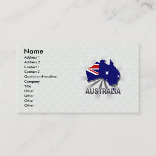 Tarjeta De Visita Mapa 2,0 de la bandera de Australia