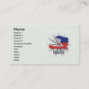 Tarjeta De Visita Mapa 2,0 de la bandera de Haití